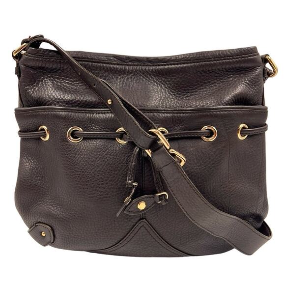 Cole Haan Casual Vintage Y2K Brown Leather Village Fog Crossbody Shoulder Bag - Picture 1 of 16